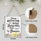 Spring Door Sign for Home Decor, “Spring Showers Bring Butterflies and Flowers” Hanging Sign, Rustic Farmhouse Spring Front Door or Wall Decoration, 8 x 10 Inch